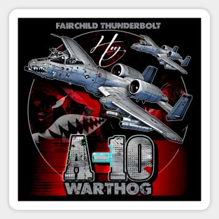 A10 Warthog Fairchild Thunderbolt USAF Fighter Aircraft Magnet